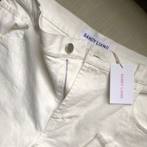 Sandy Liang Ghost Coconut Wide Leg Jean